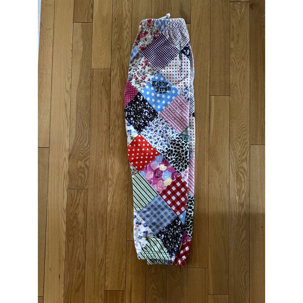 Teddy Fresh Pink Quilted Sweatpants